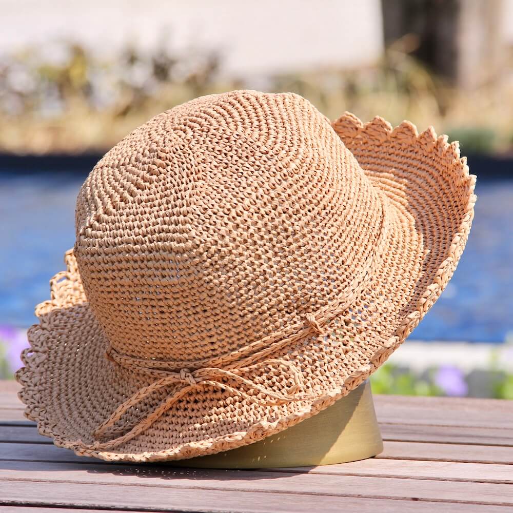 春夏手芸にピッタリのおすすめキットスカラップ柄帽子